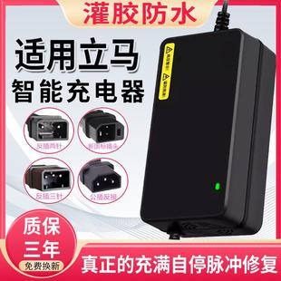 适用立马电动车充电器48V12AH60V20AH72伏防水铅酸石墨烯快充通用