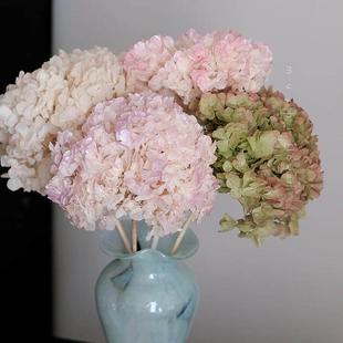 绣球永生花干花花束客厅摆设高级感真花风干天然轻奢桌面装饰摆件