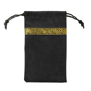 火雷纹金/银包边厚丝绒桌布塔罗牌塔牌桌布送牌袋 OH卡欧卡神谕卡