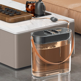 缝隙茶水桶空间设计茶渣分离过滤排水桶茶道功夫茶家用茶台垃圾桶
