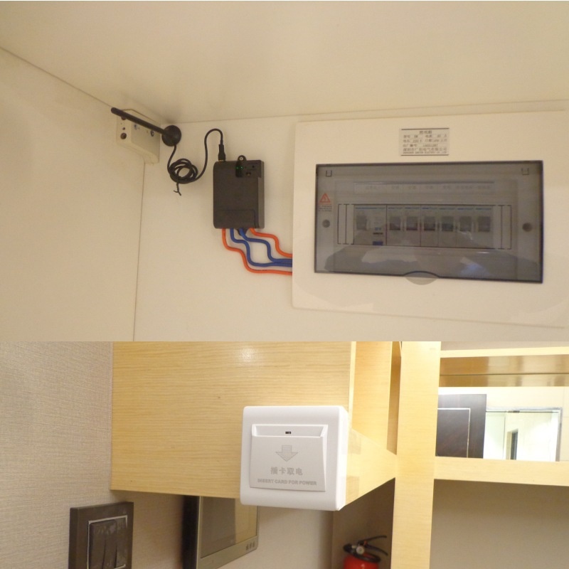 厂家直销86型无需布线酒店宾馆公寓改装民宿无线插卡取电开关面板