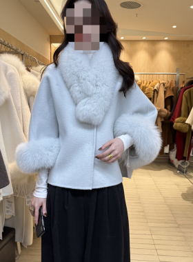 十三行现货2025冬季新款韩版短款双面羊毛大衣外套S68583W667