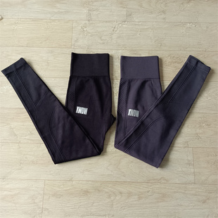 运动健身长裤 黑色外贸材质速干女舒适中高腰收复提臀紧身裤 瑜珈裤