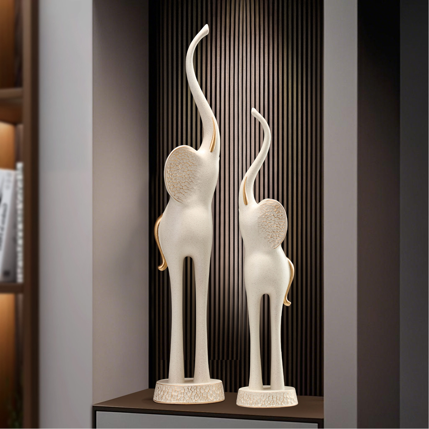 大象摆件玄关招财对象摆件客厅电视柜壁龛竖高装饰乔迁开业礼品,家居饰品,装饰摆件,淘宝优惠券,粉丝福利购,淘宝优惠卷