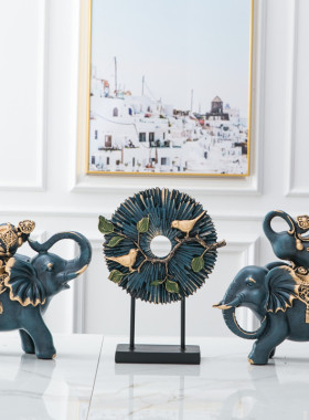 大象摆件招财镇宅酒柜装饰品新家客厅玄关电视柜摆设家居饰品