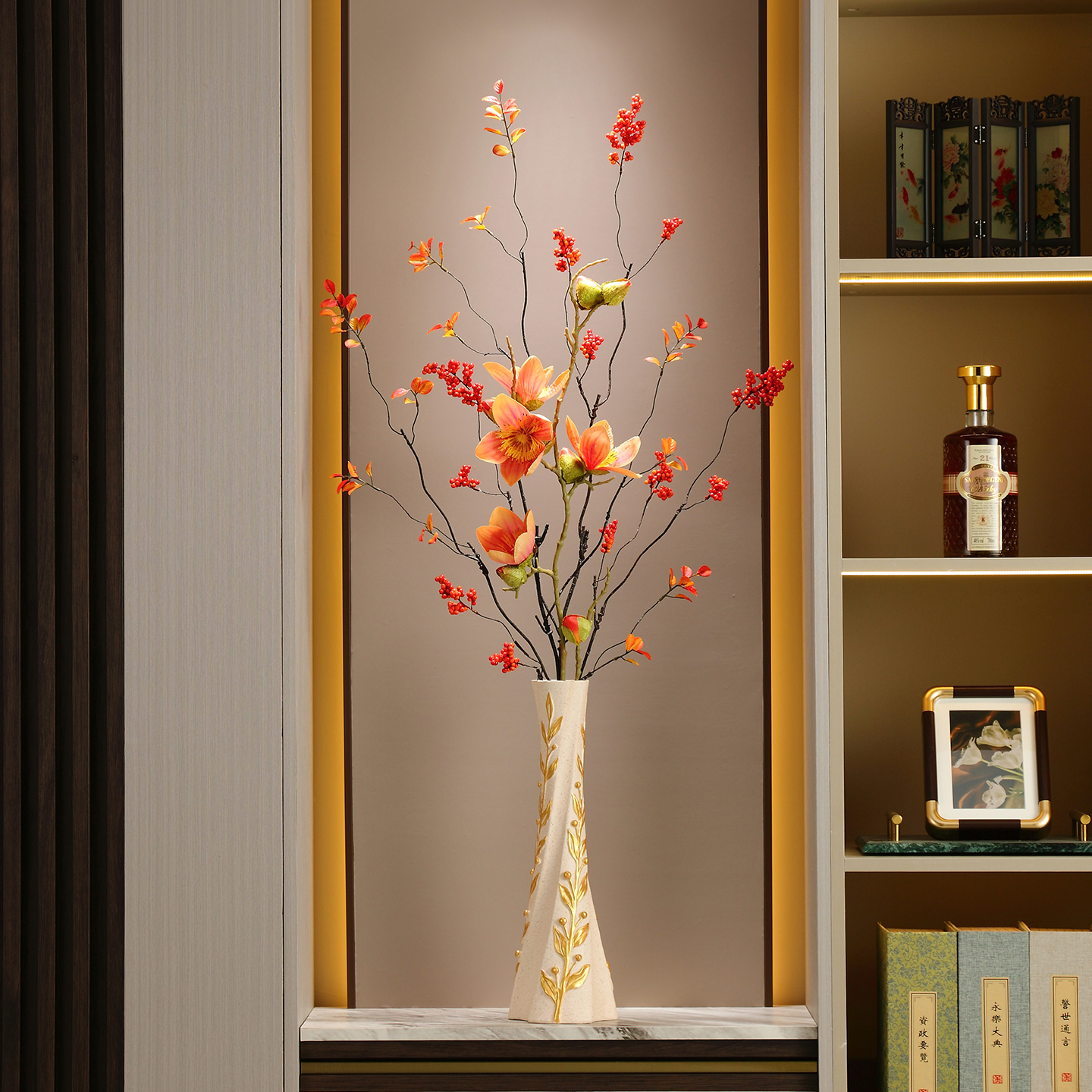 客厅创意艺术花插装饰摆件工艺品