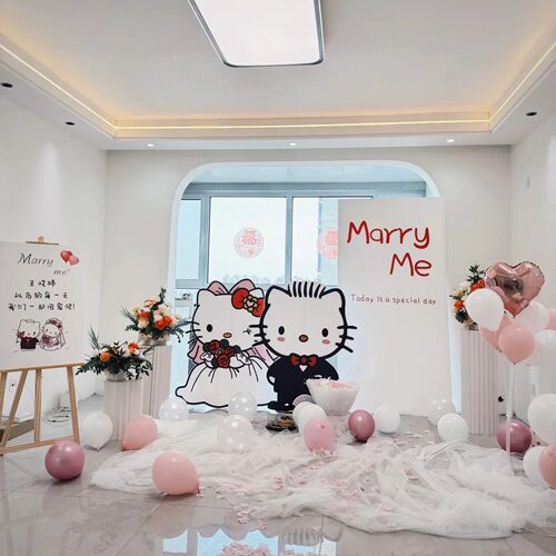 HelloKitty求婚表白布置套装