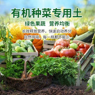 阳台种菜土壤营养土通用型种植土花土泥土黑土有机肥料蔬菜