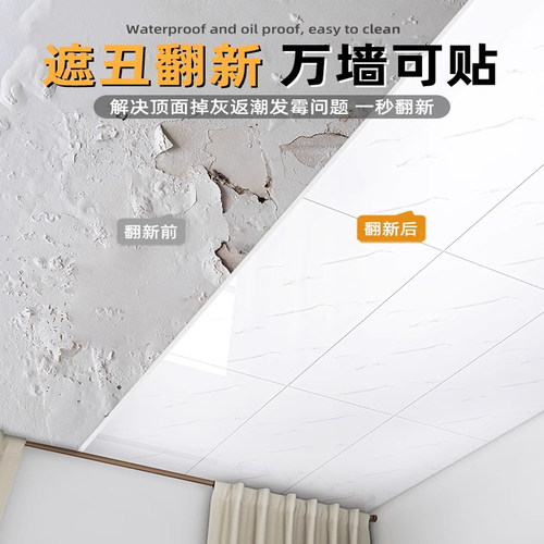 【专治返潮掉灰】天花板贴纸自粘