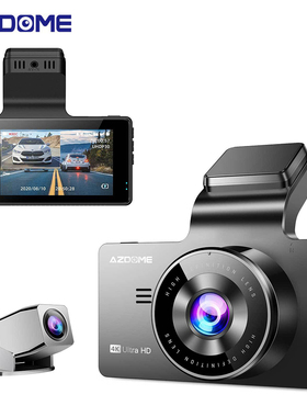 AZDOME行车记录仪2160P超高清夜视前后双录停车监控wifi手机互联