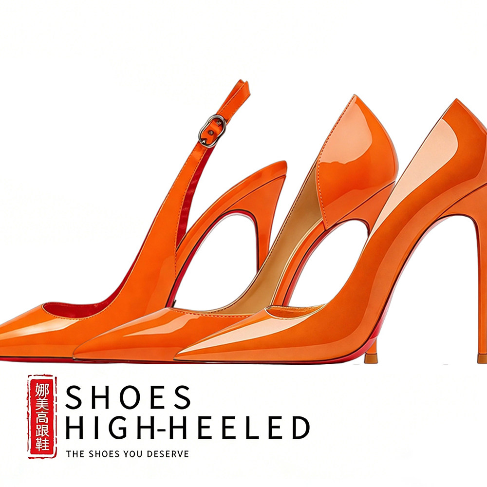 定制爱玛橙 Orange 超高性感尖头浅口细跟红底高跟鞋显成熟单鞋女,女鞋,浅口单鞋,淘宝优惠券,粉丝福利购,淘宝优惠卷