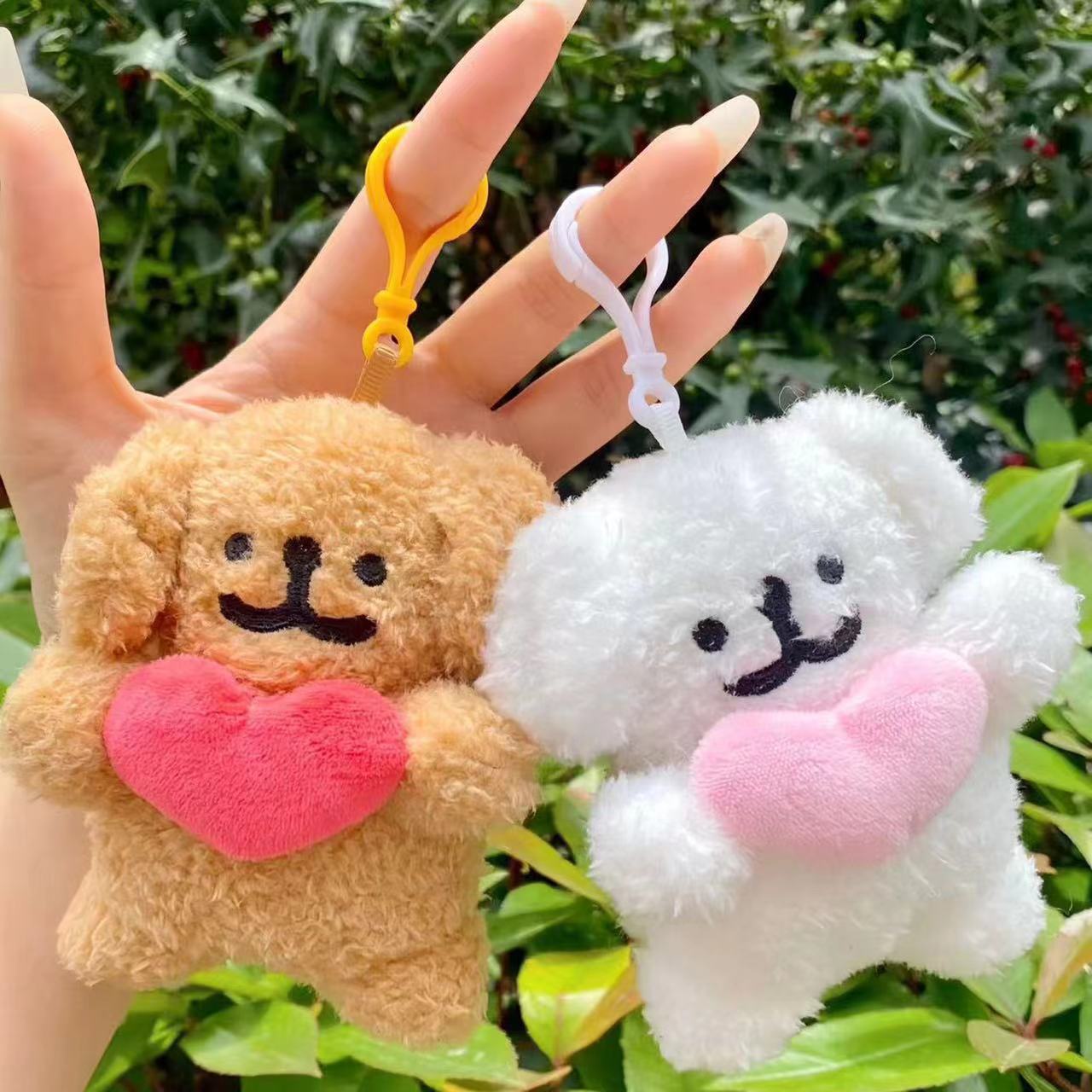 可爱线条小狗挂件毛绒玩具狗狗