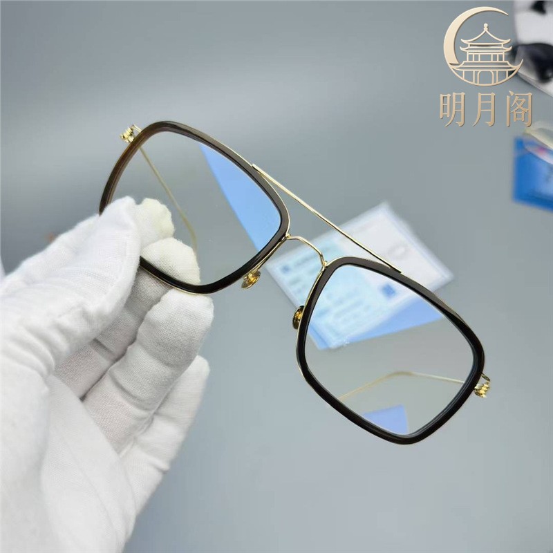 同款林德OSCAR高档18K金牛角系列眼镜纯天然水牛角纯手工制作