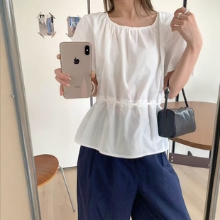 苎麻65棉 收腰显瘦小衫