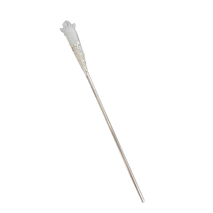 木兰花发簪新中式古风高级感盘发钗子气质汉服旗袍白玉簪子女发饰