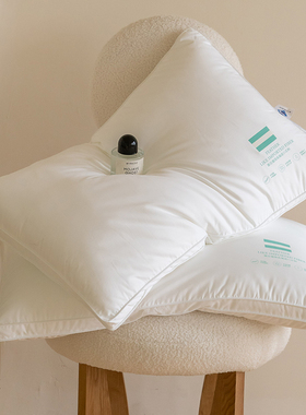 100支全棉 填充德国进口Underlie抗菌纤维枕头枕芯酒店家用可水洗