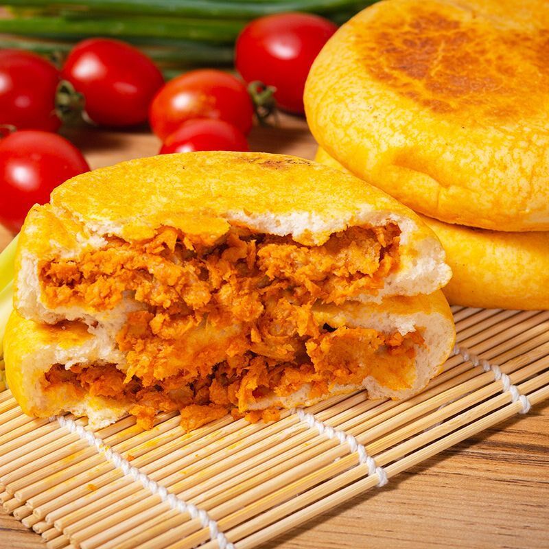 雍运照烧鸡腿馅饼1k30g*120个早餐鸡肉饼肉夹馍馅饼半成品面点商