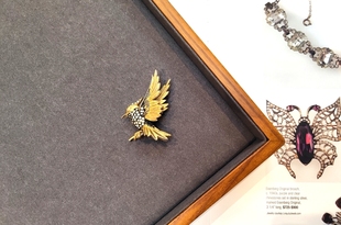 無標boucher飛鳥胸針 Vintage