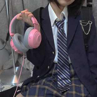 【章鱼居酒屋】同款【兰白】现货JK/DK制服领带校供感手打领带