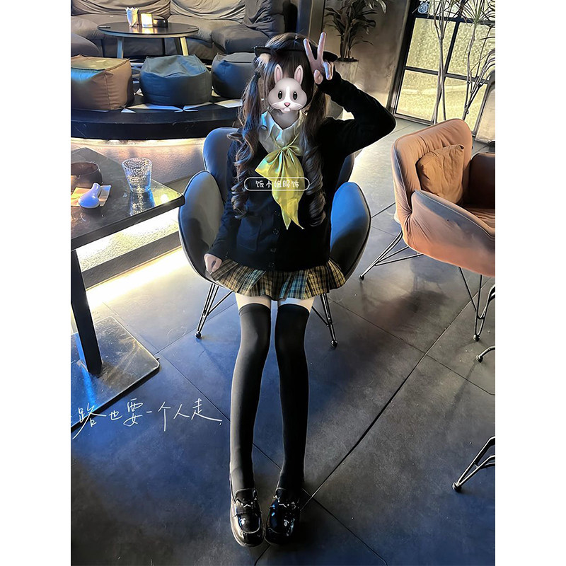 原创向日葵jk制服学院日系毛衣格裙校供针织衫长袖外套女甜妹套装,女装/女士精品,时尚套装,淘宝优惠券,粉丝福利购,淘宝优惠卷