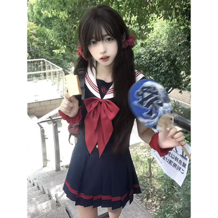 JK制服原创桑莓果套装长短袖衬衫中间服校供感百搭水手服学院穿搭
