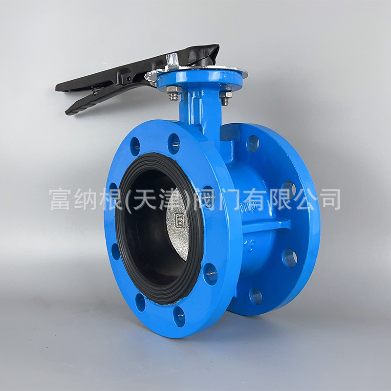 跨境涡轮软密封法兰蝶阀D341X-16Q 球墨铸铁涡轮蝶阀DN50 DN100