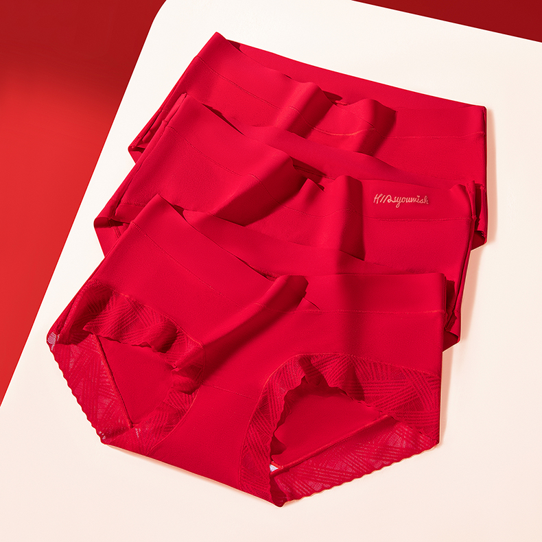 莫代爾大紅孕婦內褲本命年三角褲