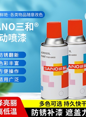 三和手摇自动喷漆自动高光漆墙面轮毂改色红色白色黑色防锈漆底漆
