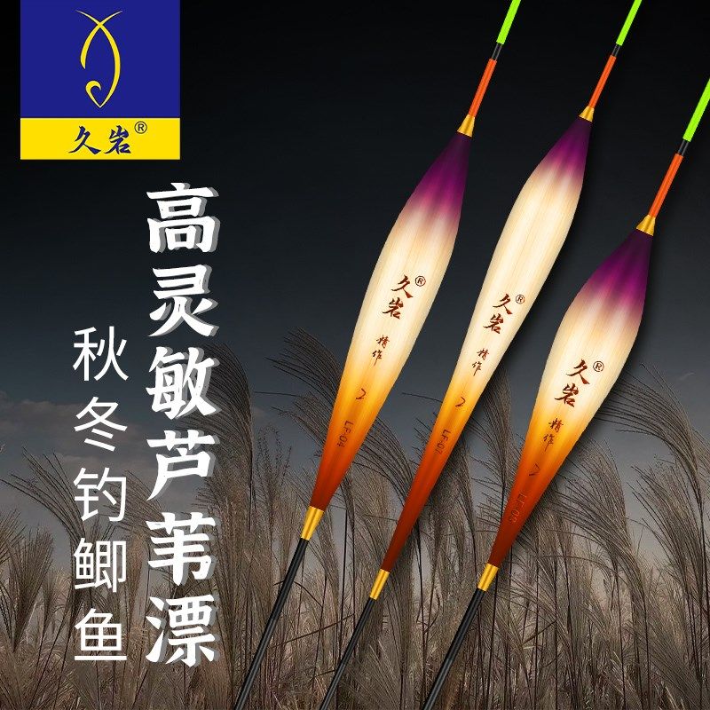 久岩手绘带壳芦苇浮漂高灵敏黑坑猾口鲫鱼鲤鱼漂醒目综合混养鱼漂,户外/登山/野营/旅行用品,浮漂,淘宝优惠券,粉丝福利购,淘宝优惠卷