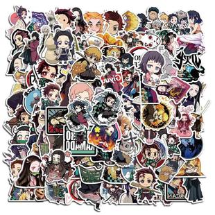 50/100Pcs Anime Sticker Demon Slayer Sticker Waterproof PVC