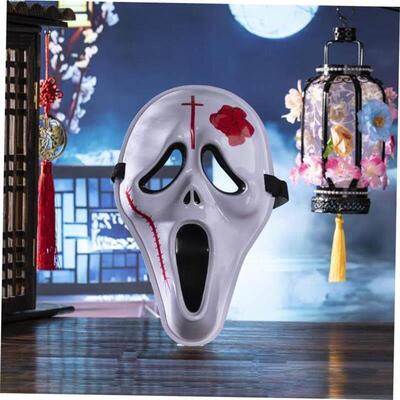 Scream adult party dress up mask for Halloween Ghost head
