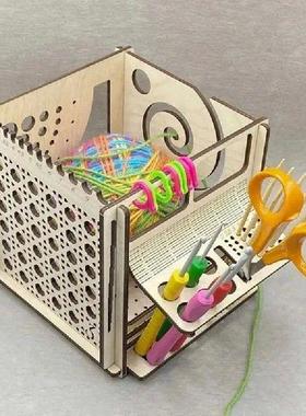 Upgrade Wooden Crochet Bowl All-in-one Yarn Dispenser Bowl