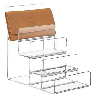 Tier Card Purse Trapezoid Closet Stand for Clear Display