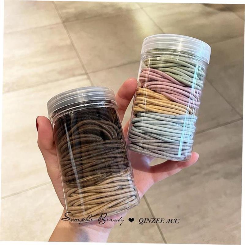 Hair rope rubber band female high elasticity black hair tie