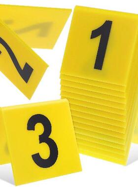 15 Pcs Number Plate Sign Game Supply Table Card Crime Scene