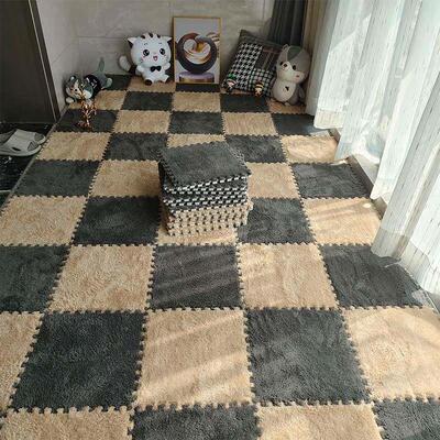 Bedside carpet tile in the bedroom 卧室床边拼块地毯