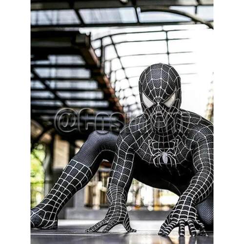 Tobey Maguire Spiderman Costume Black/Red Raimi Spider Man C