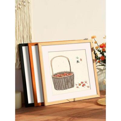 Nordic simple wooden photo frame square picture frames 相框0