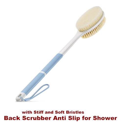Back Scrubber Shower Body Brush Wet Dry Use Back Cleaning