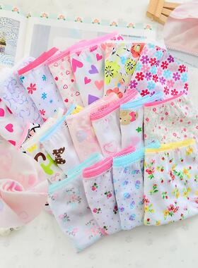 12Pc/Lot Baby Girls Underwear Cotton Panties Kids Short Bri