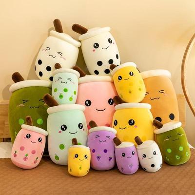 22-25cm Cuddly Bubble Tea Plushies Squishy Pearls Milk Tea B