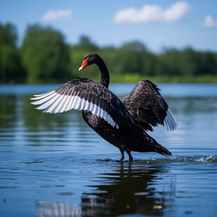 正宗黑天鹅活苗一对黑天鹅活物幼崽宠物观赏黑天鹅人工养殖黑天鹅