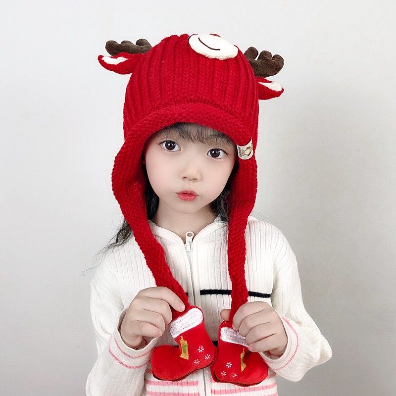儿童帽子秋冬季可爱超萌男童防风护耳帽加绒加厚女宝宝针织毛线帽,童装/婴儿装/亲子装,帽子,淘宝优惠券,粉丝福利购,淘宝优惠卷