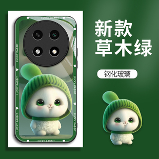 适用OPPOA2pro手机壳PJG110的呆萌兔手机套A2pro新款oppo保护套玻璃防摔软壳硅胶男女款网红可爱情侣卡通超薄