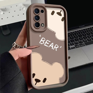 适用OPPOK7X手机壳PERM00的两只熊手机套K7X新款oppo保护套防摔软壳硅胶男女款网红可爱情侣卡通超薄全包个性