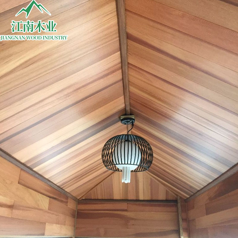 无节红雪松桑拿板木瓦天然香吊顶