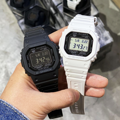 卡西欧G-SHOCK原点旋盖小方块太阳能电波运动防水表GW-5000HS-1