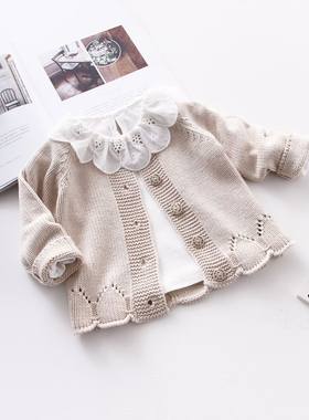 小孩时尚衣服毛衣女宝宝洋气