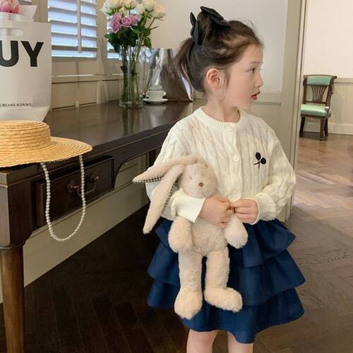 针织开衫女童洋气春秋