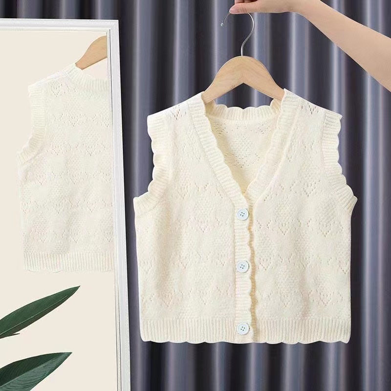 2023春秋新款女宝宝外穿马甲